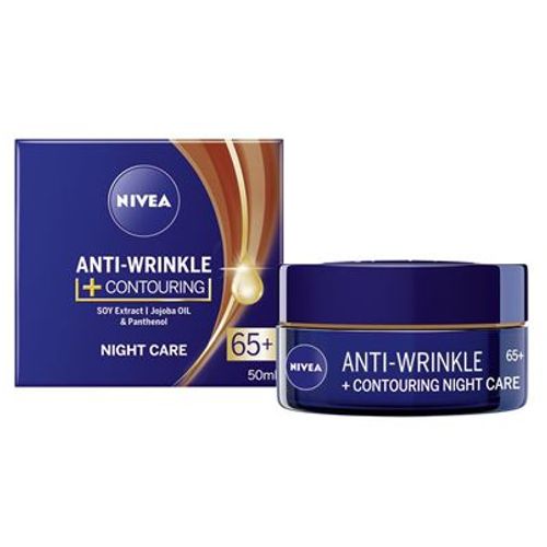 NIVEA ANTI-WRINKLE 65+ noćna krema protiv bora 50 ml slika 1