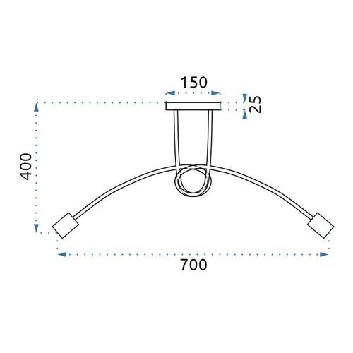 Lampa Raj 5 Siva slika 5