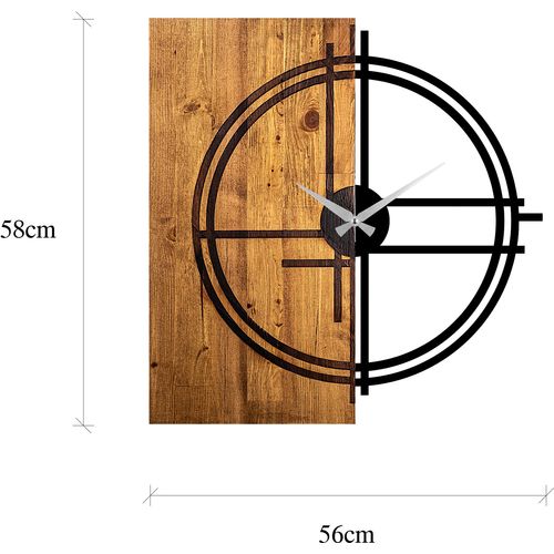 Wallity Wooden Clock 38 Light Walnut
Black Decorative Wooden Wall Clock slika 7