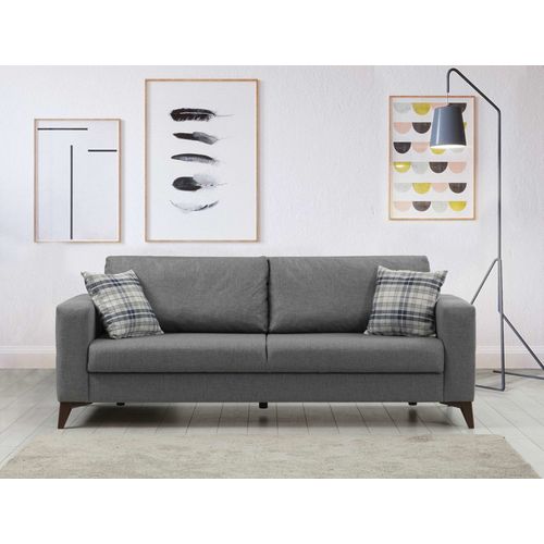 Kristal 3+1 - Dark Grey Dark Grey Sofa Set slika 4