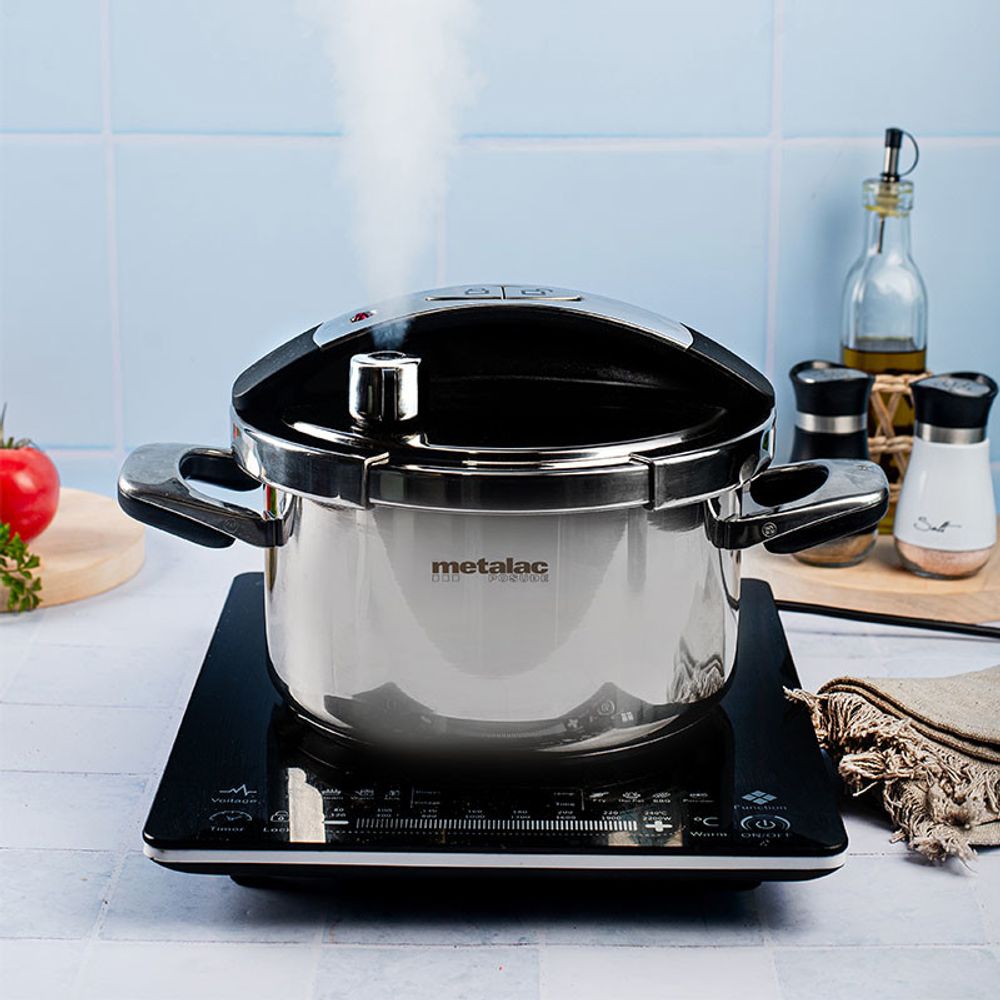 Metalac expres lonac 7 l (22 cm) - sistem zatvaranja na klik slika 3