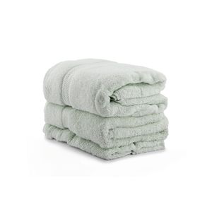 Colorful - Light Water Green Light Green Towel Set (3 Pieces)