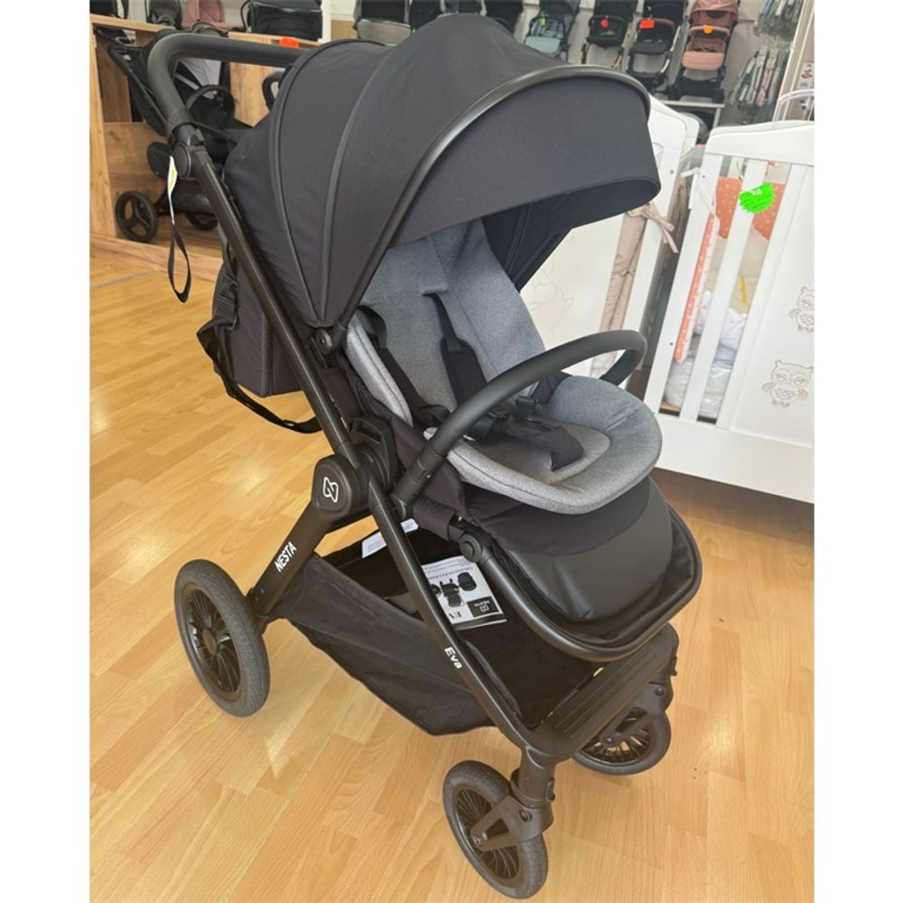 Nesta Kolica za bebe Eva 2U1, Black slika 2