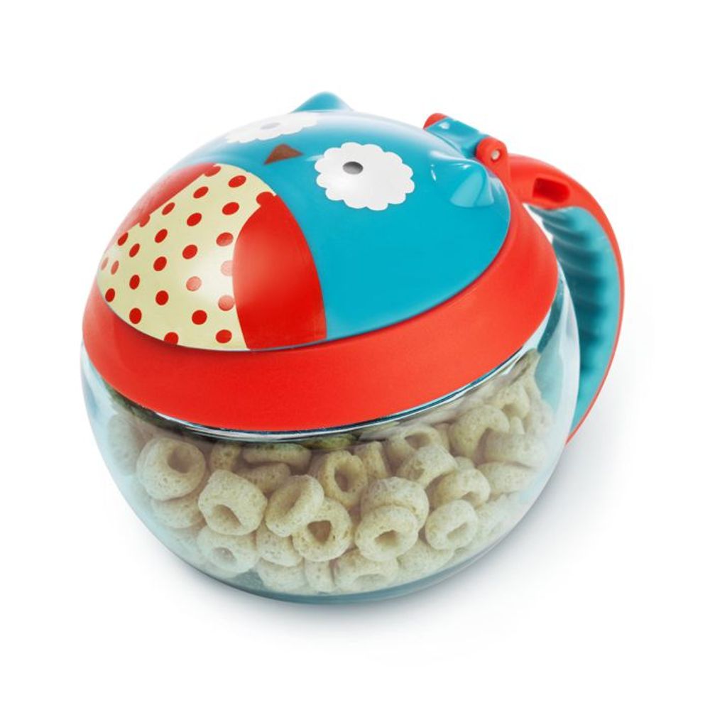 Skip Hop Posudica sa poklopcem za grickalice 12m+ 222ml, Sova slika 4
