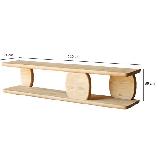 Modena - Oak Oak Wall Shelf slika 8