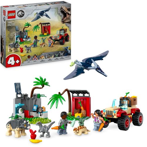 LEGO® JURASSIC WORLD™ 76963 Centar za spašavanje malih dinosaura slika 5