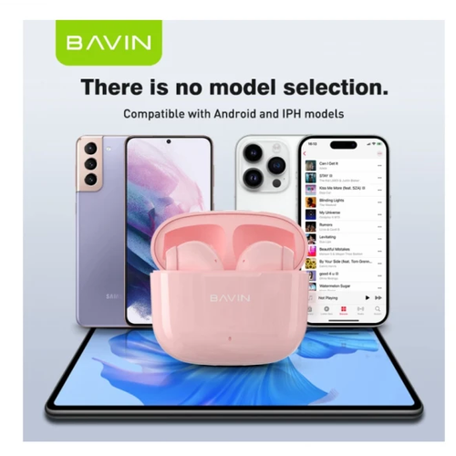 Bavin slušalice wireless earbuds crna slika 2