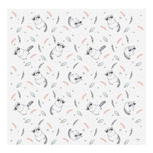 Ceba Baby Less mess podloga (120x120 cm) Raccoon