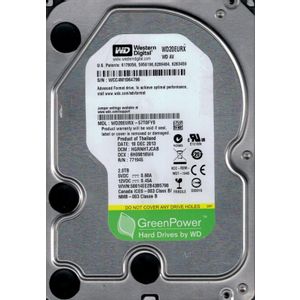 HDD 3.5 * 2TB WD20EURX WD AV-GP GREEN 7200RPM 64MB SATA3 (3599)