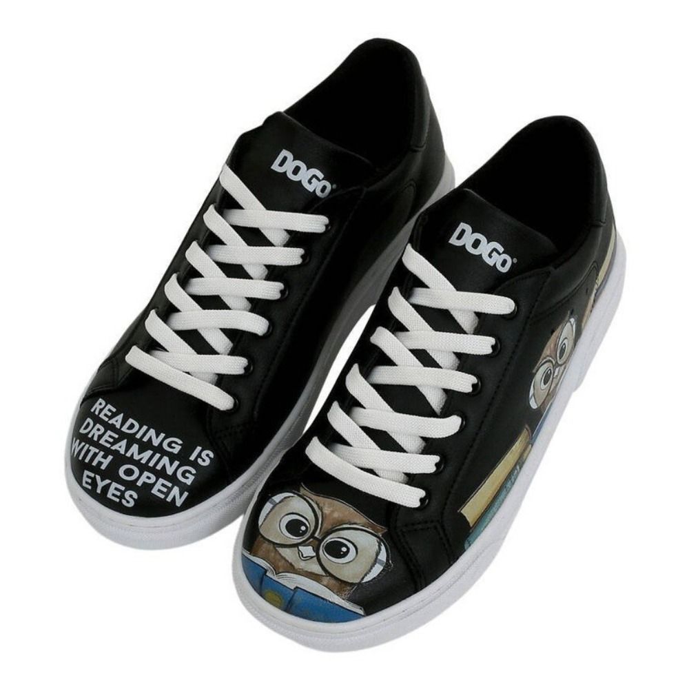 DOGO Ženske patike Ace Sneakers The Wise Owl BLACK slika 1