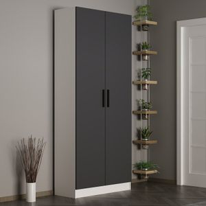 Hall stand Noah - 8209, antracitna boja