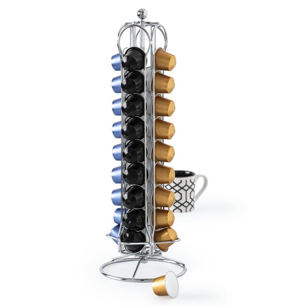 Five rotirajućI držač espresso kapsula 36/1, 13 x 39 cm, metal, krom slika 4