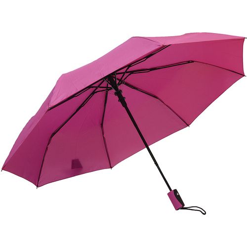 Kišobran Lema sklopivi automatski, gumirana ručka, rozi slika 1