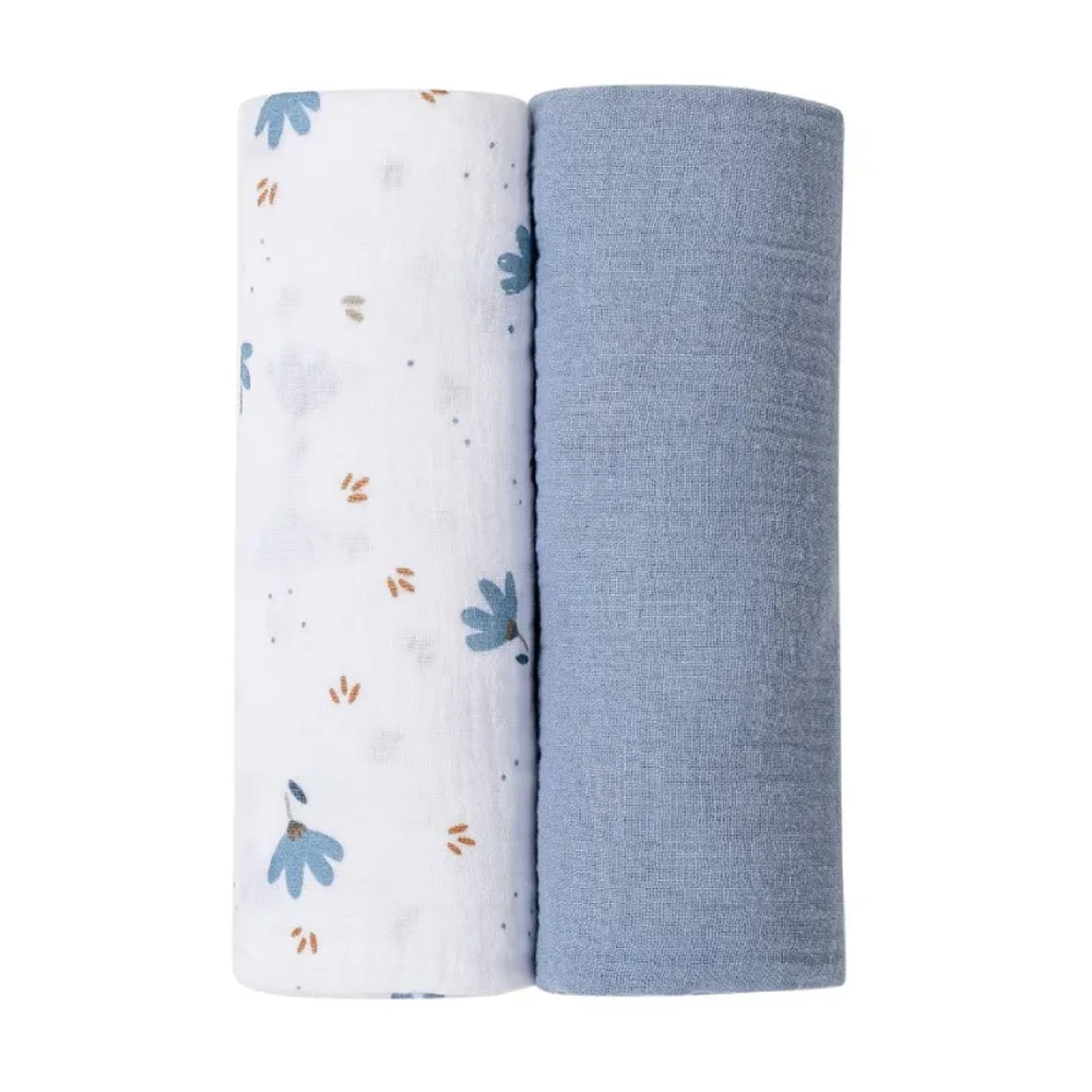 Bubaba by FreeON Muslin pelene 2/1 Blue-White slika 1