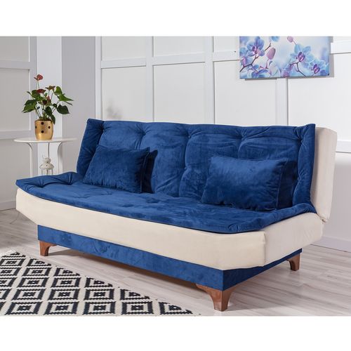 Kelebek - Dark Blue, Cream Dark Blue
Cream 3-Seat Sofa-Bed slika 1