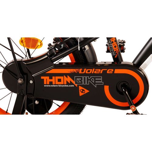 Dječji bicikl Volare Thombike 16" s dvije ručne kočnice crno-narančasti slika 6
