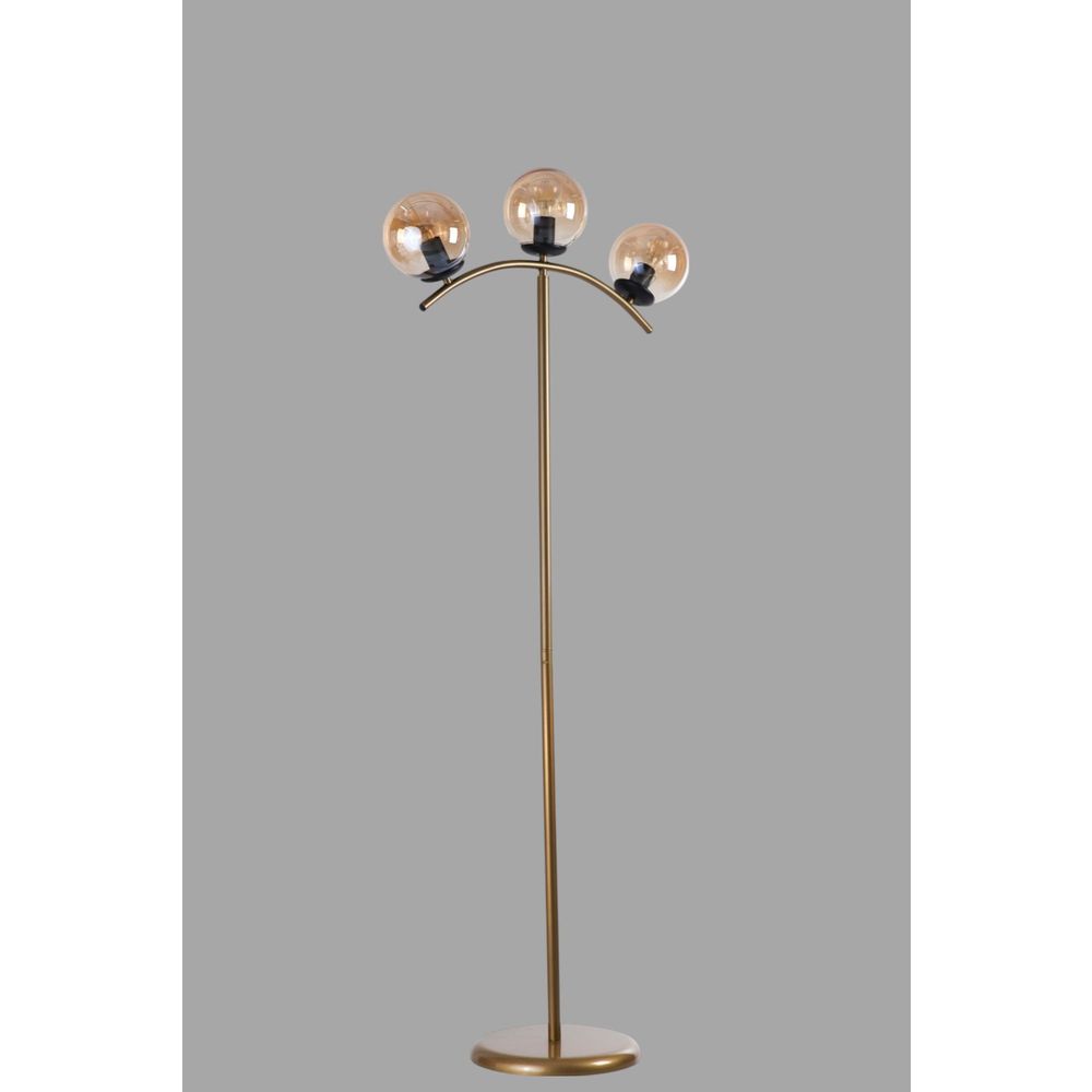 Opviq Podna lampa 879, med, zlatna slika 3