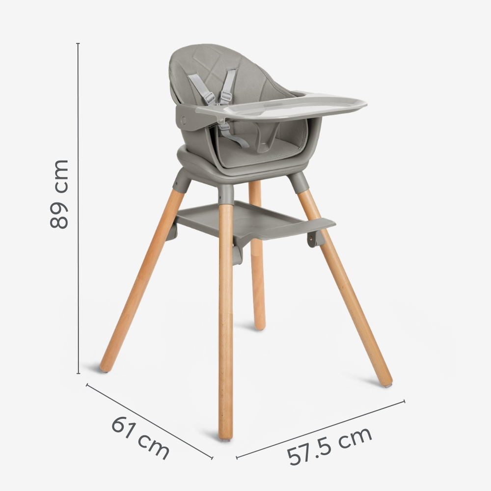 Kikka Boo Hranilica Woody 6u1, Grey slika 14