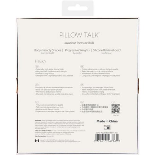 Vaginalne kuglice Pillow Talk Frisky, ružičaste slika 8