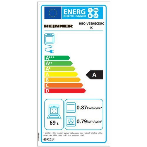 Heinner ugradbena pećnica HBO-V659GCDRC-IX slika 4