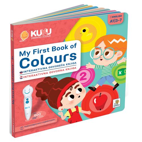 Interaktivna knjiga Kuku - My First Book of Colours (bez olo slika 3