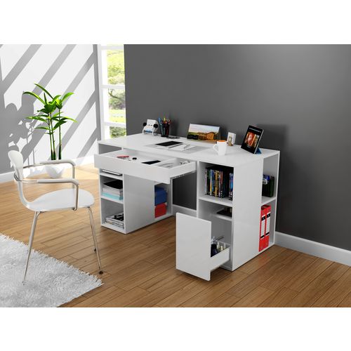 Diamond - White White Study Desk slika 2