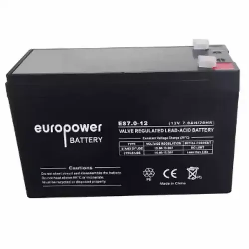 Baterija za UPS EuroPower ES12-7 12V 7Ah slika 1