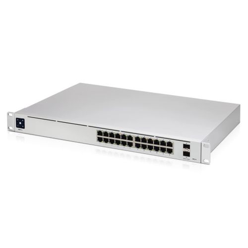 Ubiquiti Pro 24  24-port  Layer 3 switch supporting 10G SFP+ connections with fanless cooling slika 1