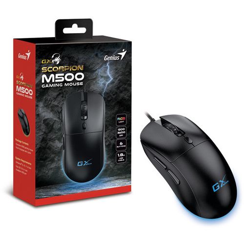 GENIUS Scorpion M500 USB Gaming crni miš slika 3