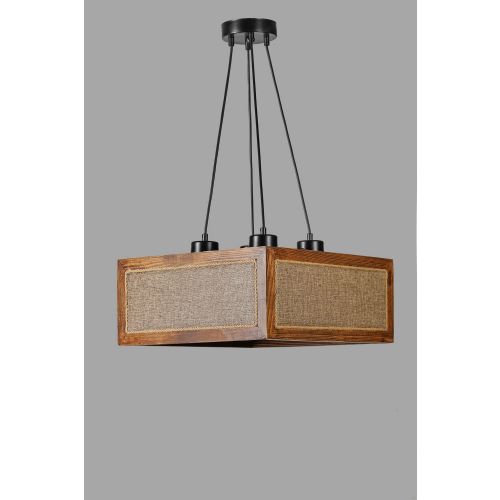 Kumsal Kare 4 Lü Ceviz Hasır Avize Rattan
Walnut
Black Chandelier slika 3