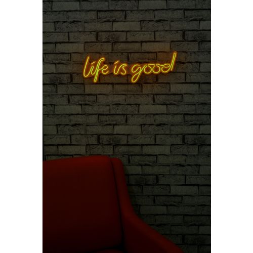 Wallity Ukrasna plastična LED rasvjeta, Life Is Good - Yellow slika 11