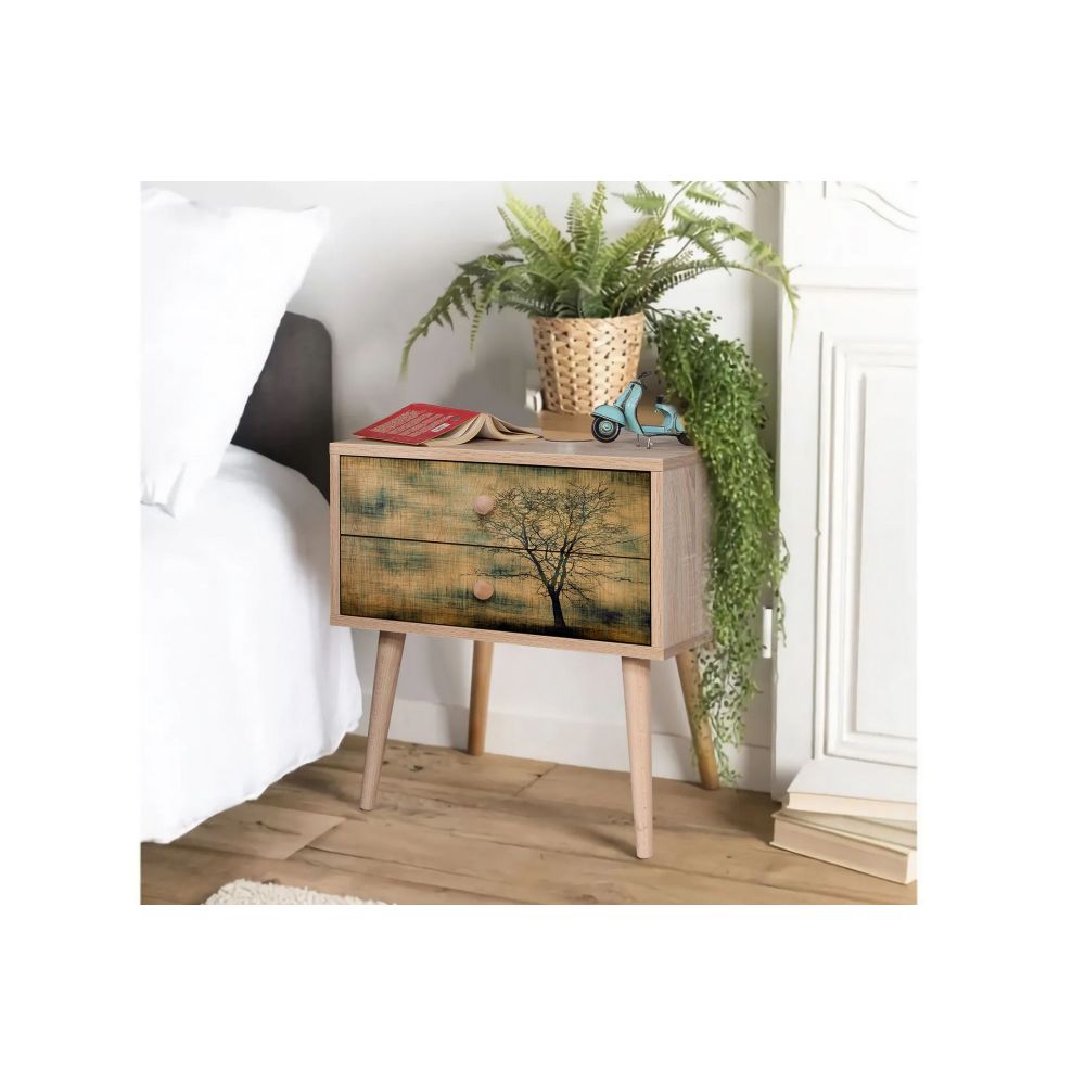 Noćni ormarić Two - 729 Sonoma Oak slika 2