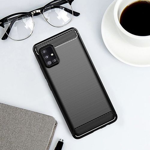 Carbon Case Fleksibilna futrola za Samsung Galaxy M51 crna slika 4