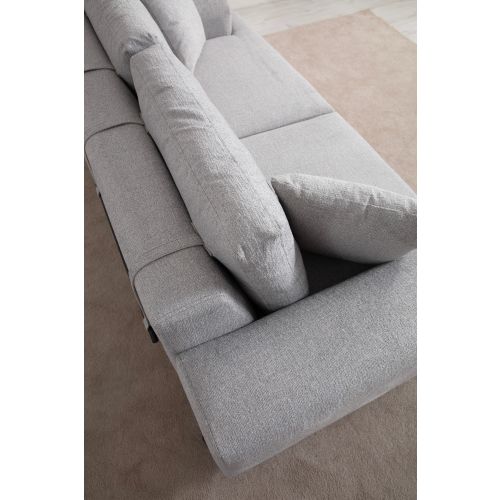 Atelier Del Sofa Trosjed, Eti Oak 3 Seater -Grey slika 5