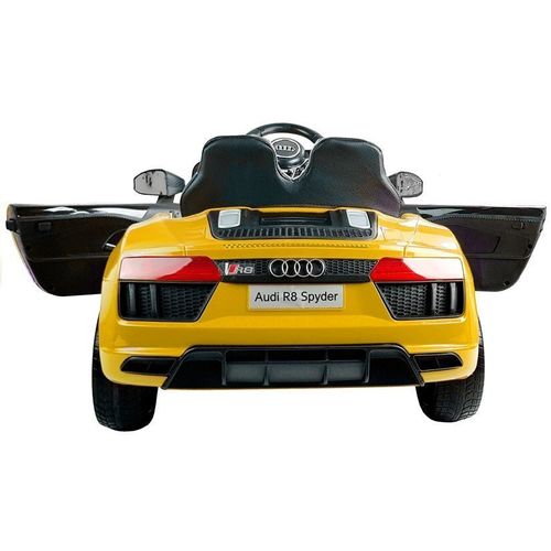 Licencirani auto na akumulator Audi R8 Spyder - žuti/lakirani slika 7