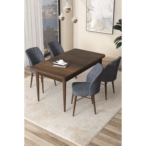 Arp - Baroque, Fume Baroque Set Trpezarijskog Stola i Stolica (5 Komada)