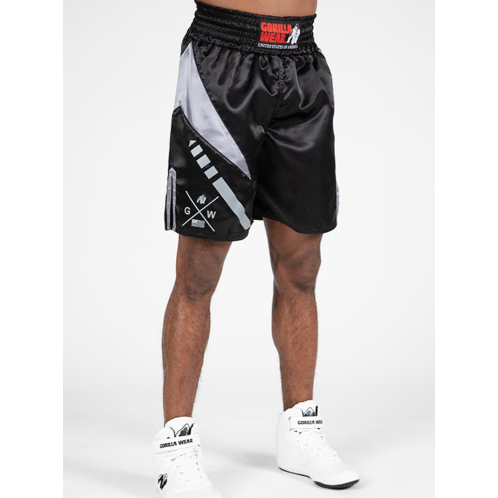 Gorilla Wear Bokserski šorc Hornell - Black/Gray - M slika 1