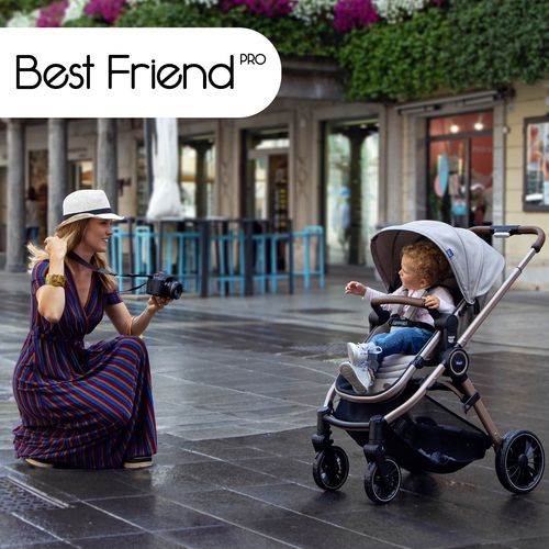 Chicco Kolica Best Friend Pro 0M+, Magnet Grey slika 8