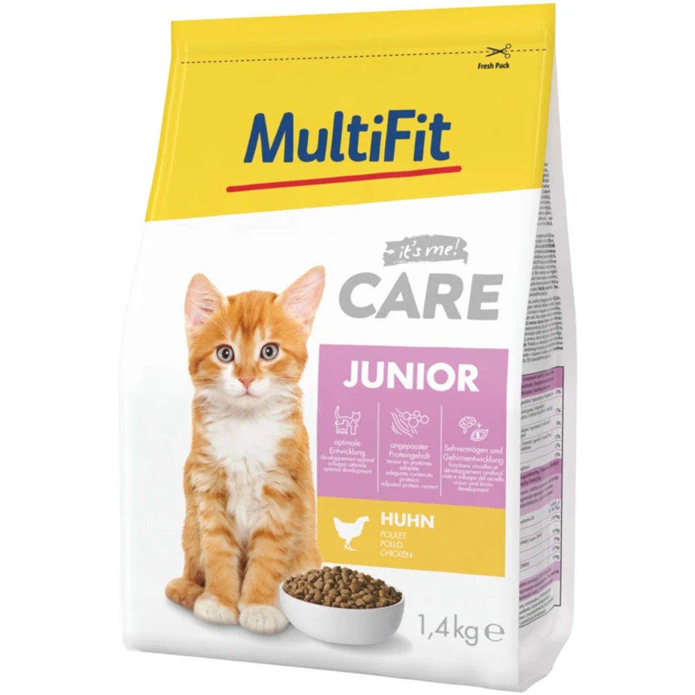 MultiFit Cat Care Junior, Piletina 1,4 kg slika 1