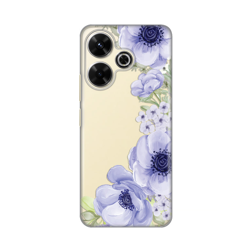 Torbica Silikonska Print Skin za Xiaomi Redmi 13 Blue Roses slika 1