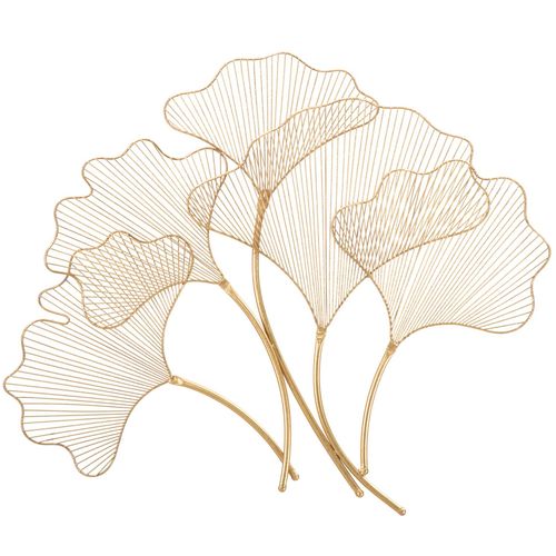 Mauro Ferretti Metalni panel glam leaf cm 79x5x68 slika 1