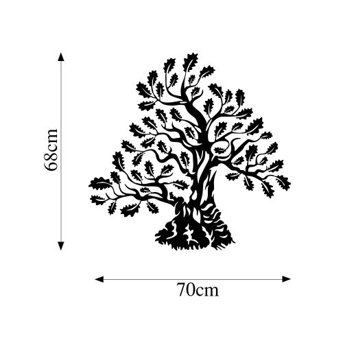 Wallity Metalna zidna dekoracija, Monumental Tree 6 slika 5