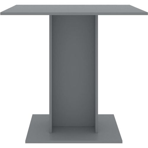 Blagovaonski stol sivi 80 x 80 x 75 cm od iverice slika 4