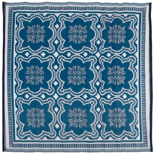 Esschert Design vanjski tepih 151,5 cm plavo-bijeli OC23 slika 7