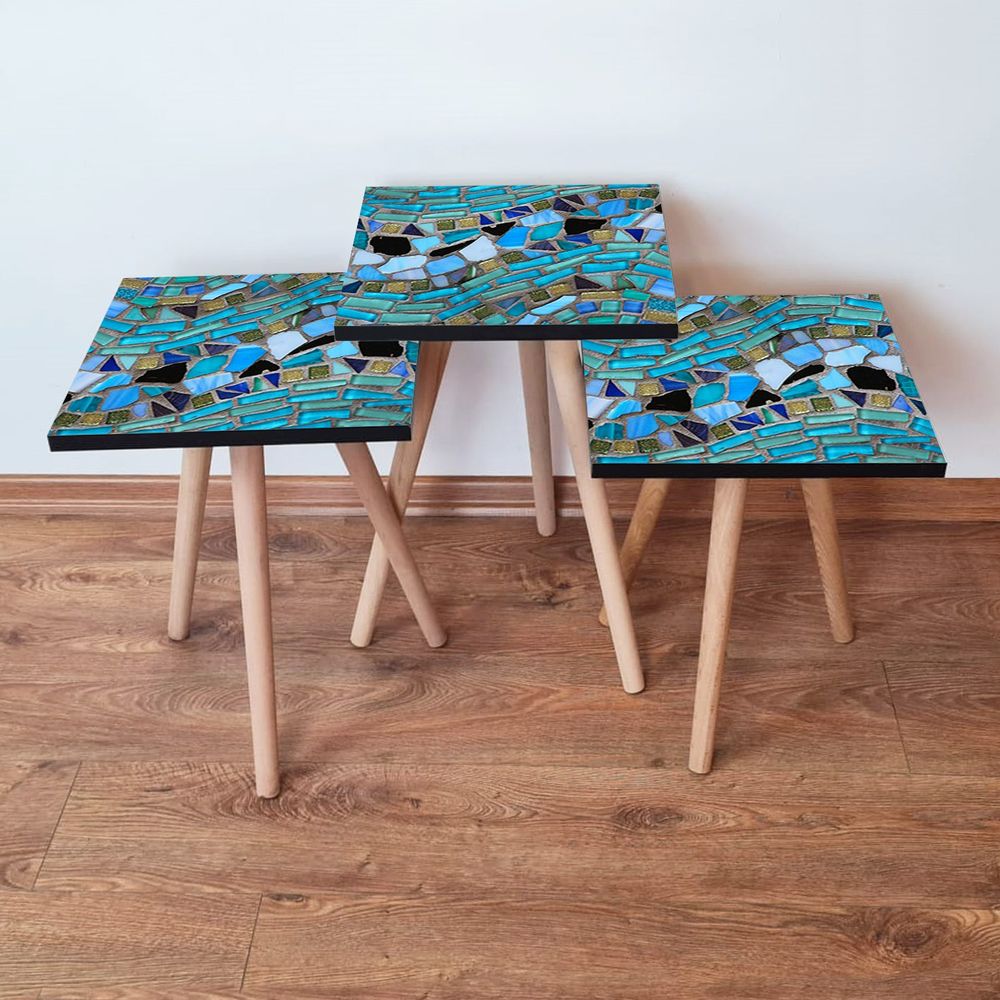 Nesting Table 3Shp256 - Višenamjenski Set Stolova (3 Komada) slika 1