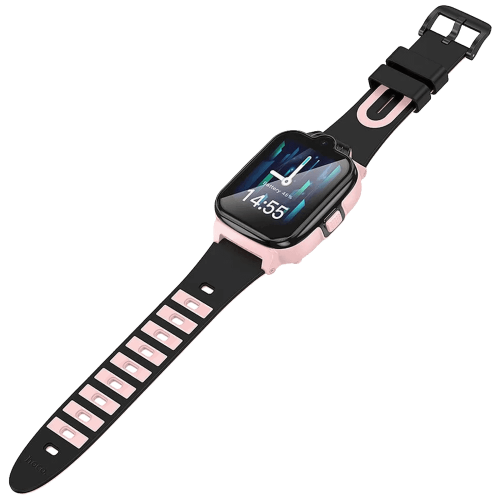 hoco. Pametni sat za djecu Y104 / 4G, 1.69" 4G GPS, WiFi, pink/crna  slika 2