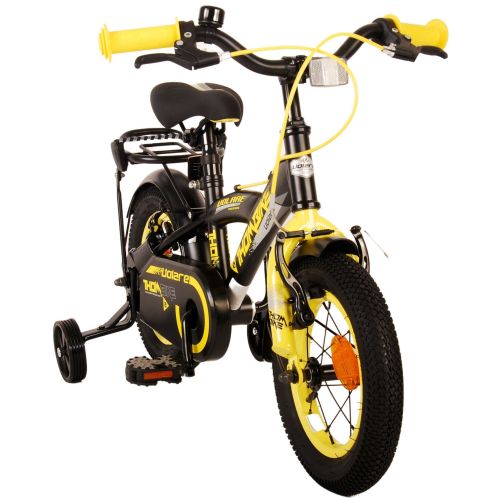 Volare dječji bicikl Thombike 12" s dvije ručne kočnice crno-žuti slika 10