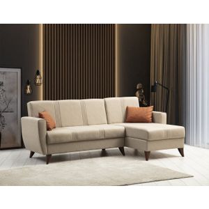 Zaden - Bež Ugaoni Sofa-Krevet