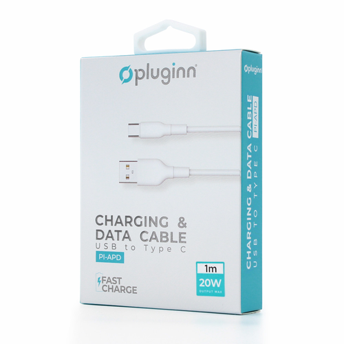 Data Kabl Pluginn PI-APD 20W USB na Type C beli 1m slika 2