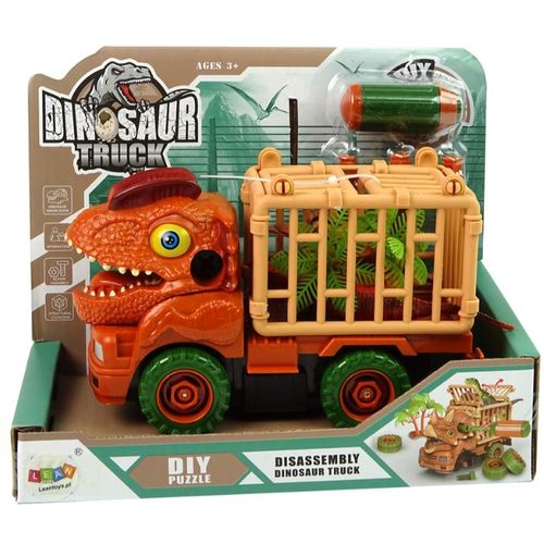 Dinosaur kamion transporter narančasti s dodacima slika 6
